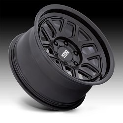 KMC KM446 Mesa Forged Monoblock Satin Black Custom Truck Wheels 2